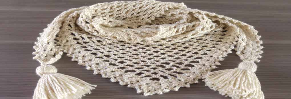 triangle crochet shawl